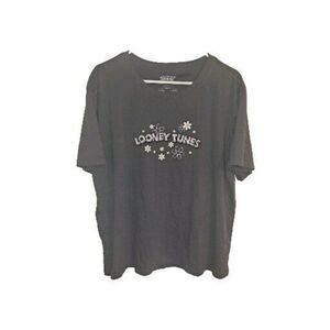 Looney Tunes Womens XXXL /22 Gray Short Sleeve Tee Shirt